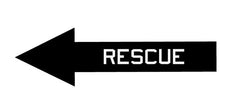 Rescue Arrow - Aircraft Marking - Aviation Decal - Military Decal