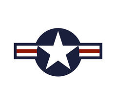 Stars and Bars Post War Decal