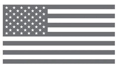 US Flag Decal - Stars and Stripes Decal - Low vis Flag - Military Decal