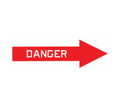 Danger Arrow aircraft marking decal