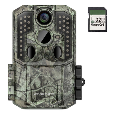 Bestok Trail Game Cámara 16MP 1080P Impermeable Caza Scouting Cam Activado  por Movimiento Visión Nocturna 65 pies/65.6 ft Sin Brillo IR LED para