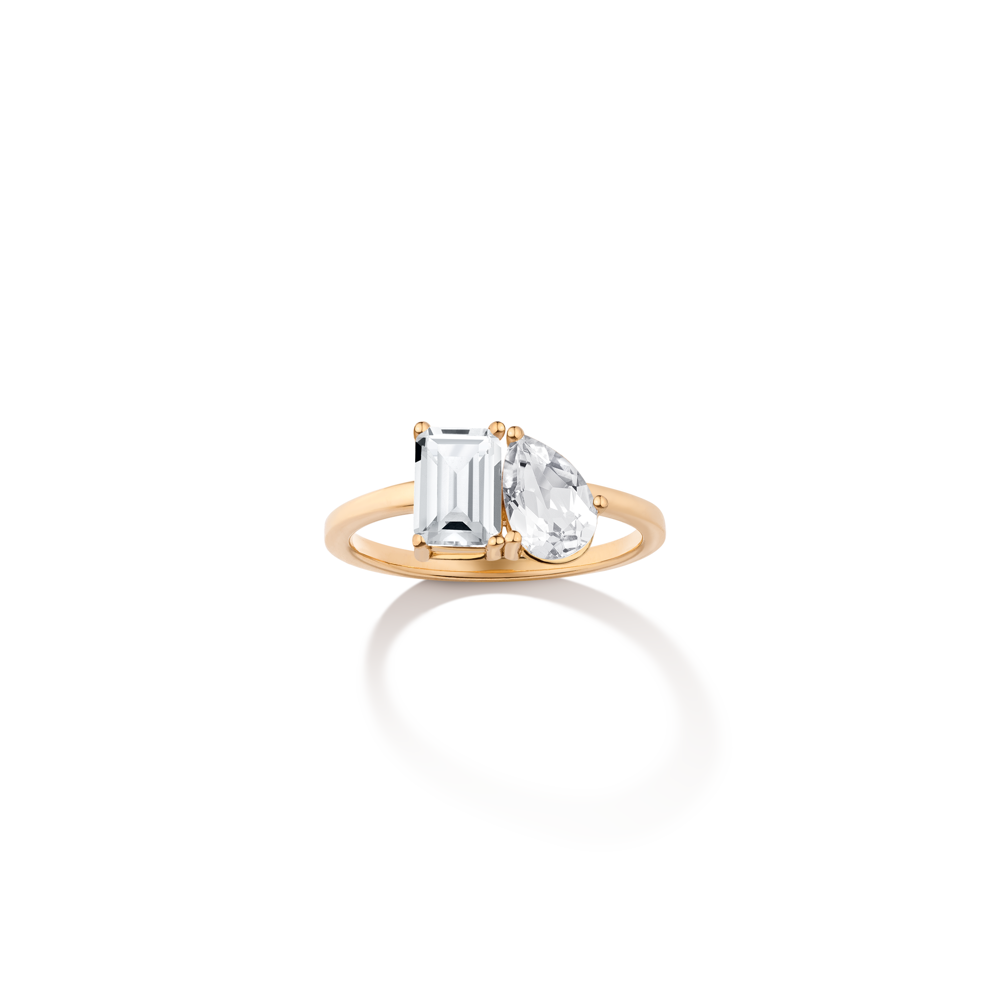 Crystal Flower Toe Ring - 2 Toe Rings - ADA – House Of Aarai