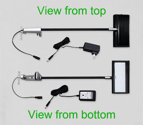High power EZ Zip tube frame display LED light views from the top and bottom
