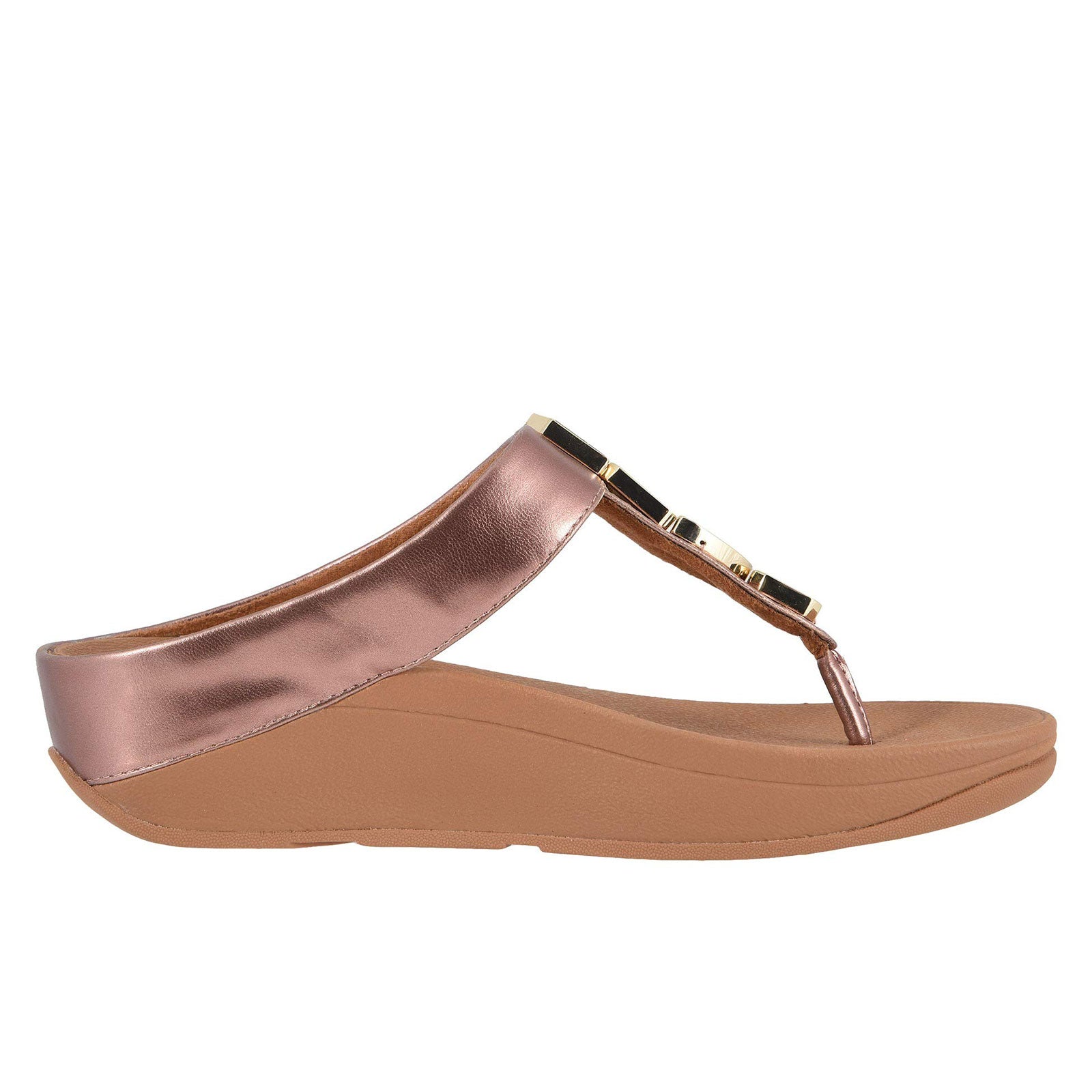 fitflop fino rose gold