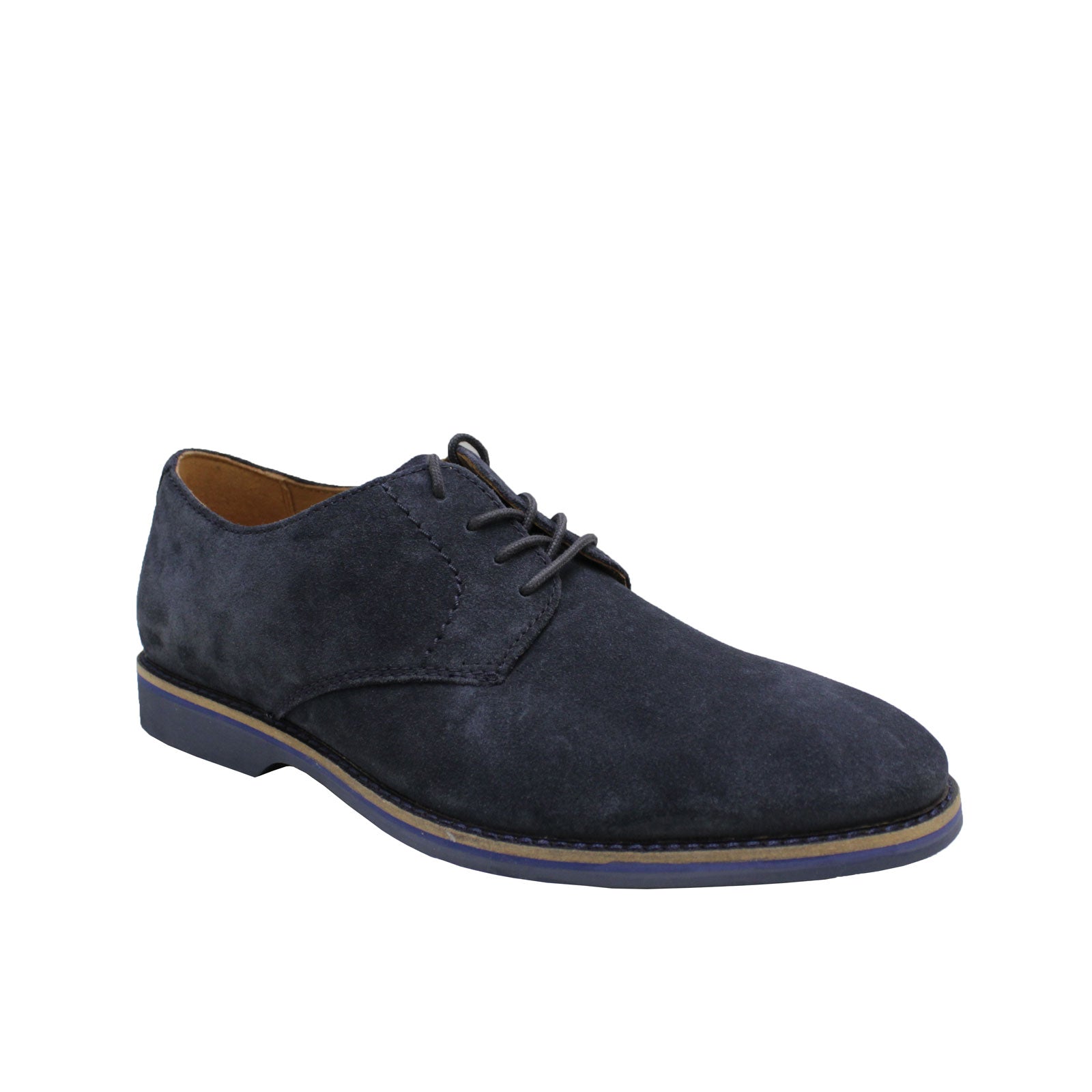 clarks atticus lace navy nubuck