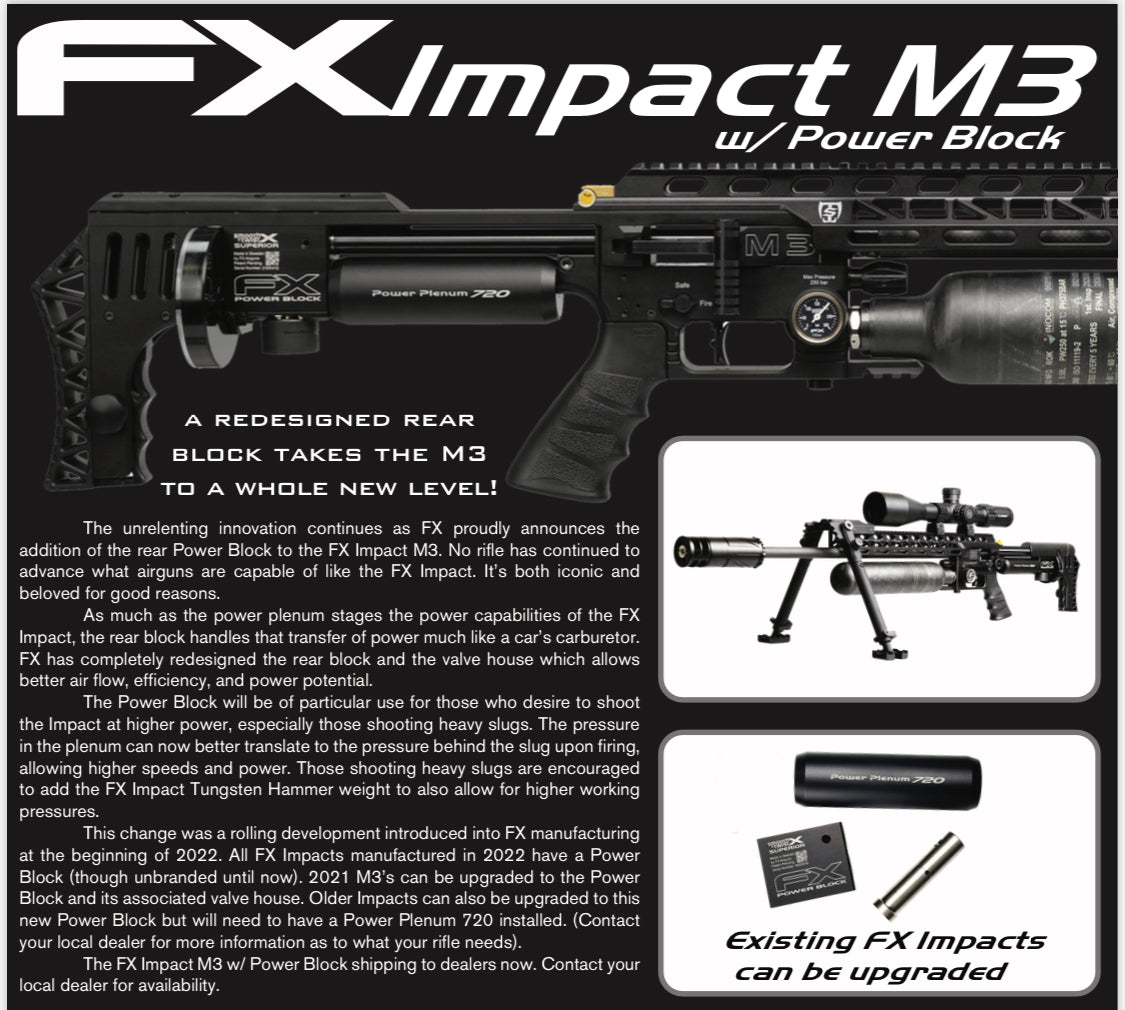 Fx Impact M3 35 Caliber 800mm Email For Up To Date Availability Southern Precision Air 9365