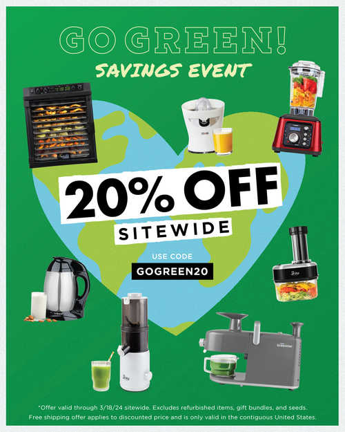 GO GREEM - 20% off sitewide with code GOGREEN20 thru 3/18/24.