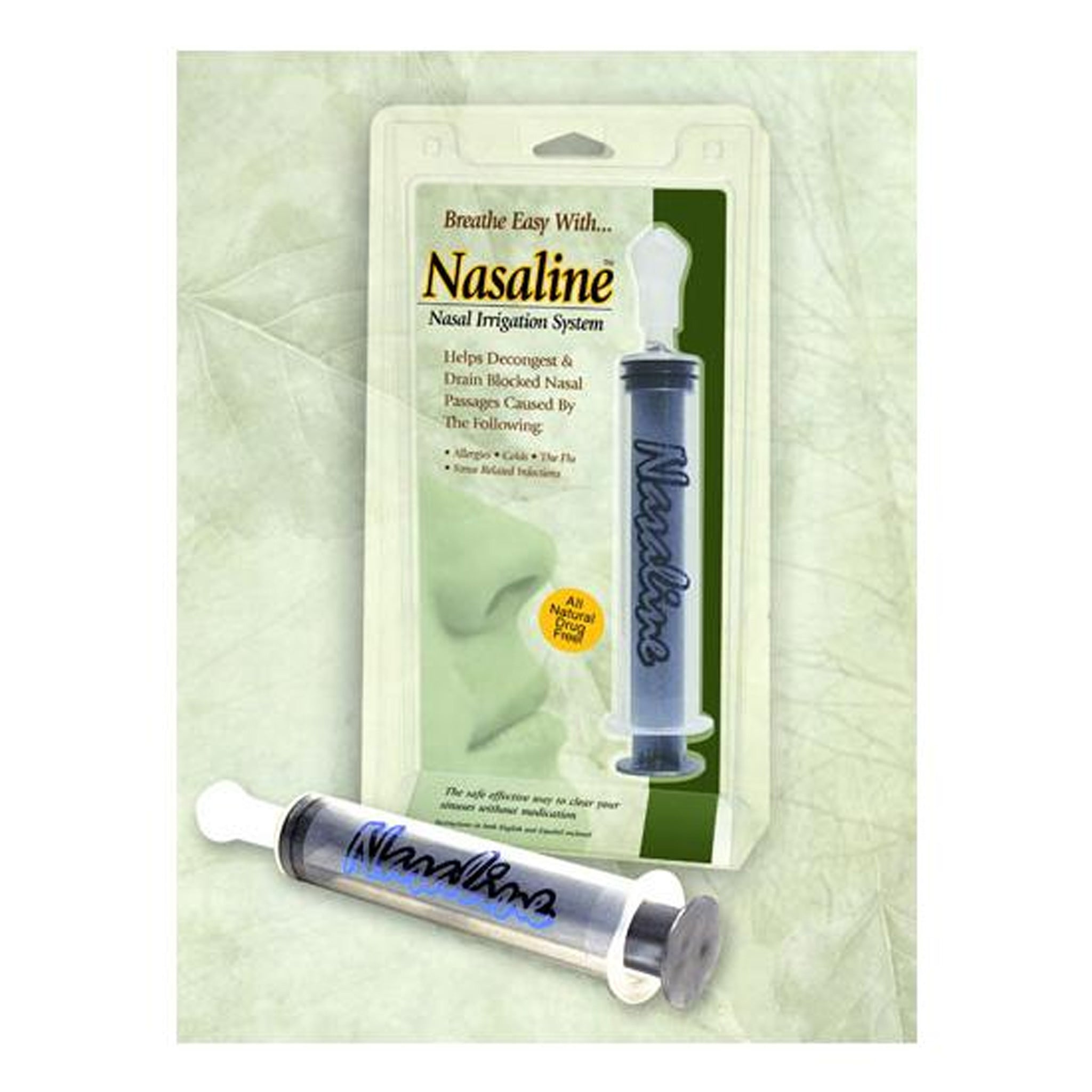 Nasaline Dispositif pour irrigation nasale et sinusienne, incl