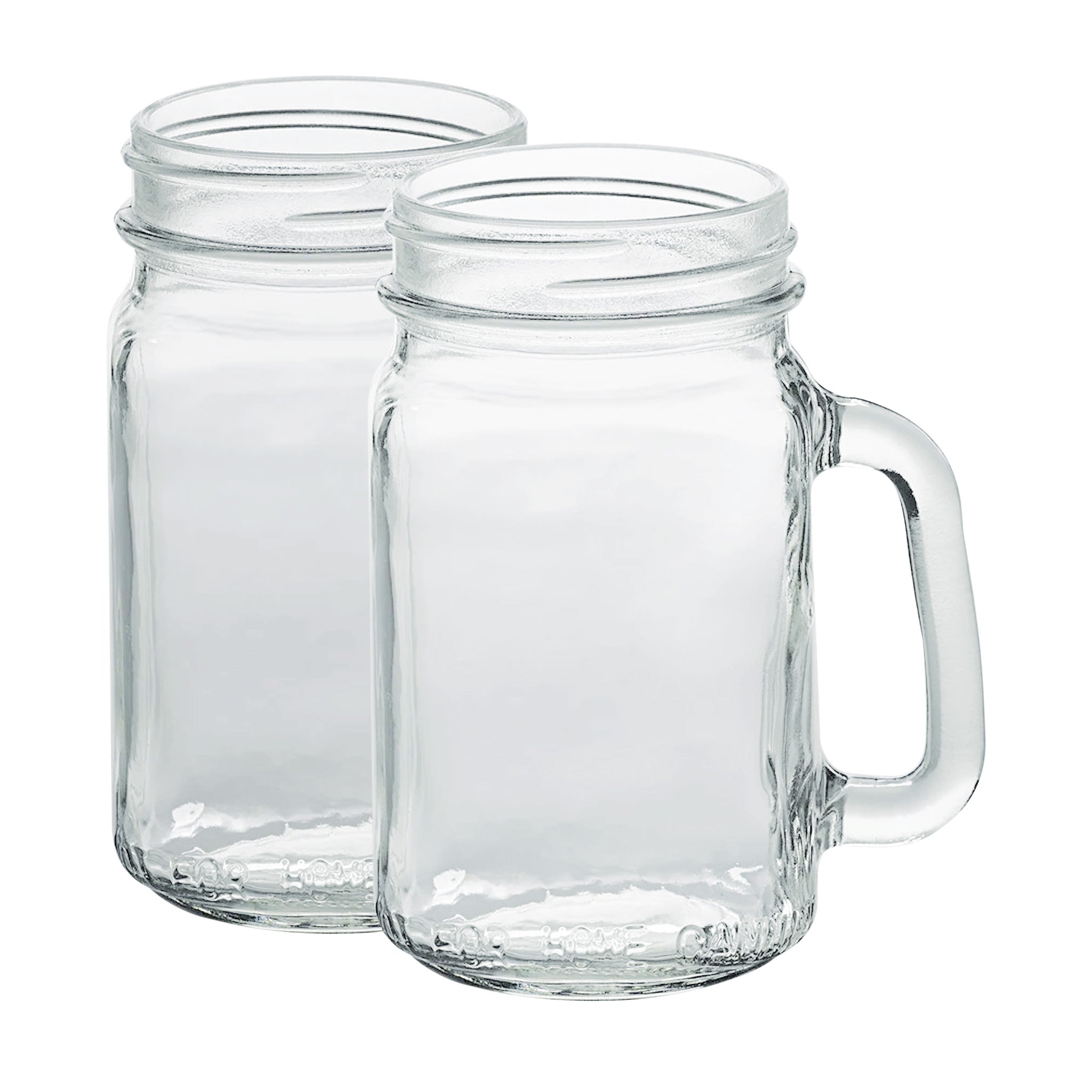 16 oz. Mason Drinking Glass Jars Without Handles