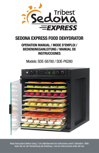 Sedona® Express Dehydrator Manual