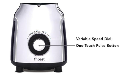 Tribest PBG-5050-A Portable Blender for Shakes and Smoothies with Glass  Blender Cups, Chrome