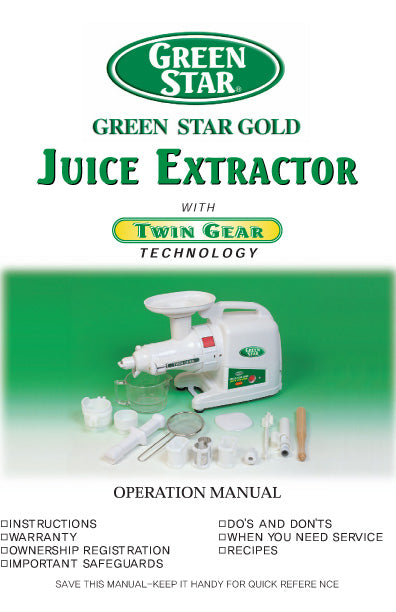 Greenstar® Gold Manual