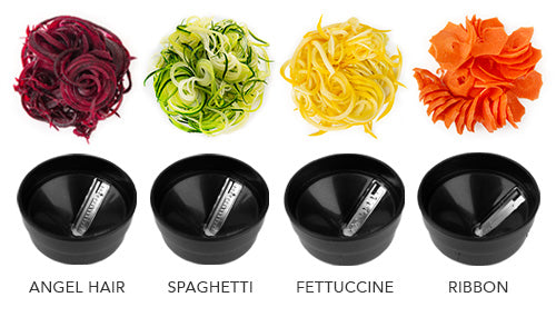 4 Versatile Cuts - Shine Electric Spiralizer