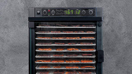 Dehydrating beef jerky in the Sedona Express Dehydrator