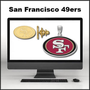 San Francisco 49ers Mens Large Rectangular Ring