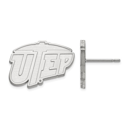 14kw The University of Texas at El Paso Small UTEP Post Earrings