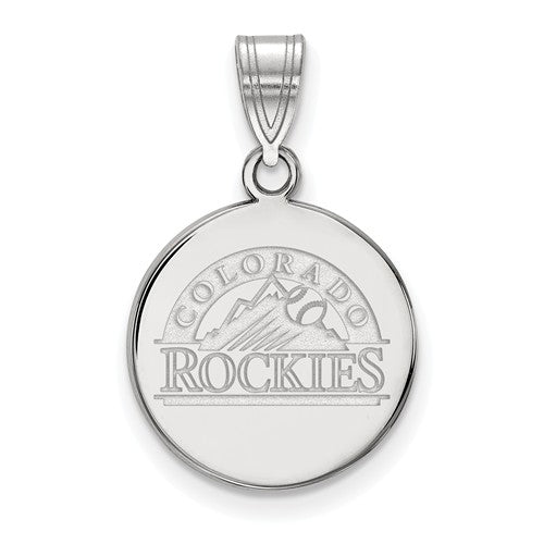 10kw MLB  Colorado Rockies Medium Disc Alternate Logo Pendant