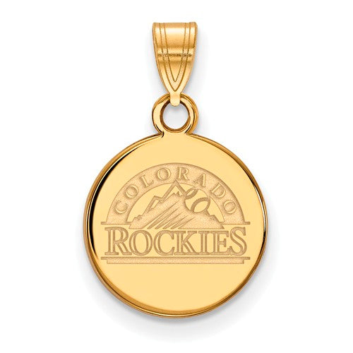 10ky MLB  Colorado Rockies Small Disc Alternate Logo Pendant