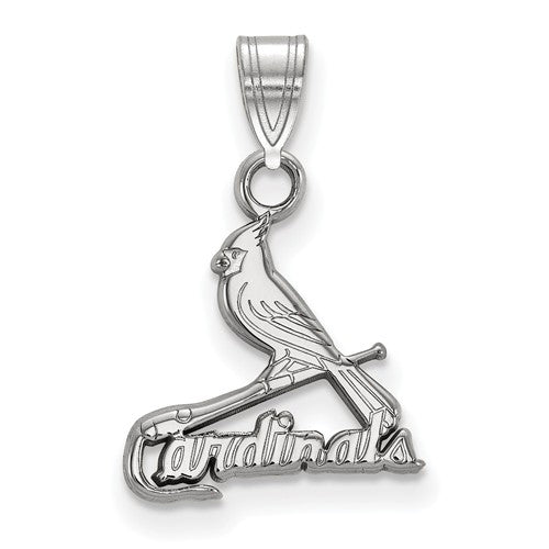 14kw MLB  St. Louis Cardinals Small Logo Pendant