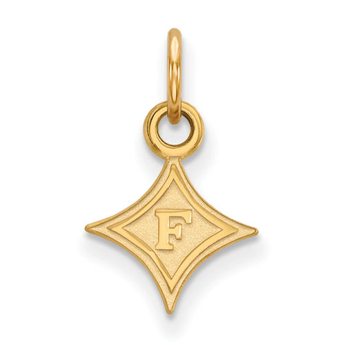 10ky F Logo Furman University XS Pendant