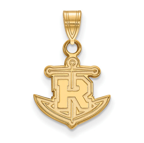 SS w/GP Rollins College Small Anchor Pendant