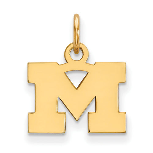 SS w/GP University of Michigan XS Logo Pendant