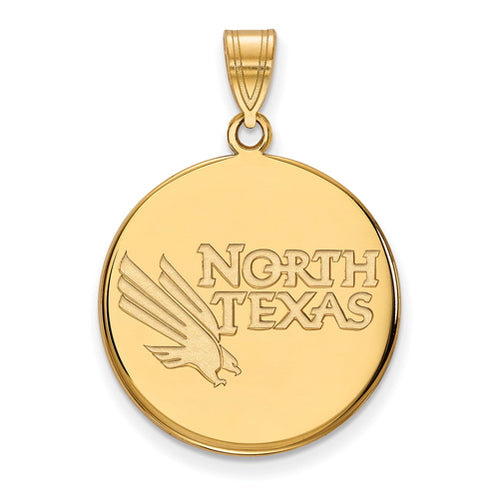 10ky University of North Texas Large Disc Pendant