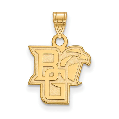 SS w/GP Bowling Green State University Small BG Falcon Pendant