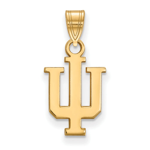 SS w/GP Indiana University Small IU Pendant