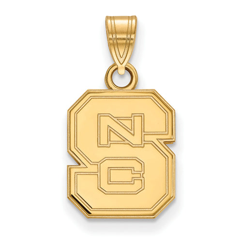 SS w/GP North Carolina State University Small Pendant