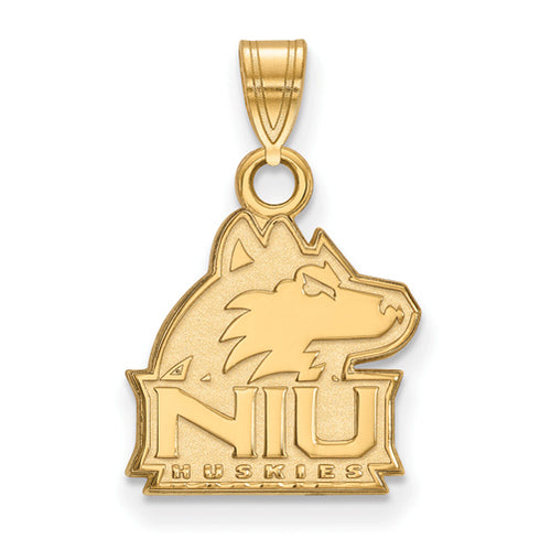 SS w/GP Northern Illinois U Small Husky Pendant