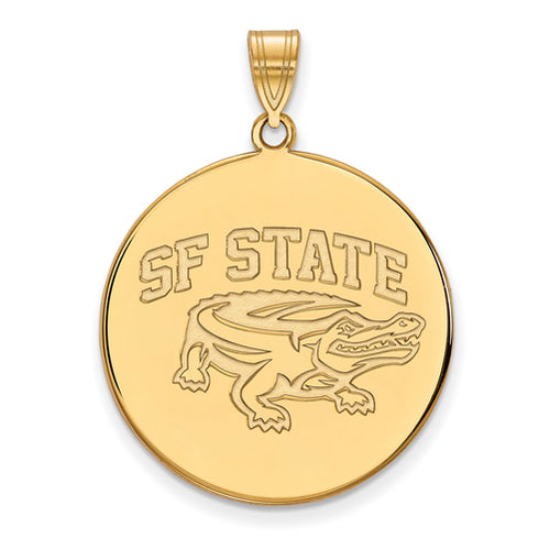 SS w/GP San Francisco State University XL Disc Pendant