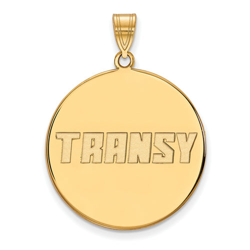 SS w/GP Transylvania University XL Disc Pendant