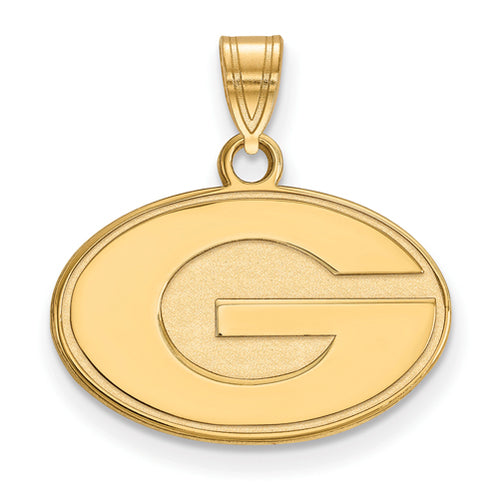 SS w/GP University of Georgia Small Pendant