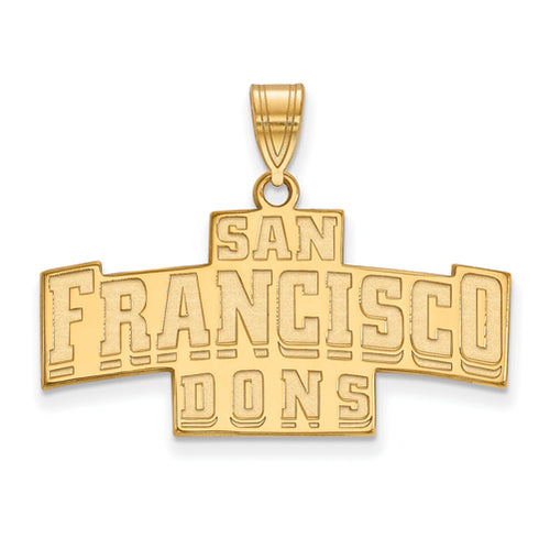 SS w/GP University of San Francisco Medium Pendant