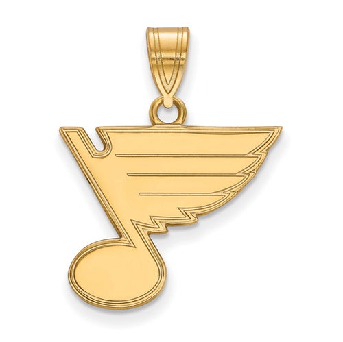 SS w/GP NHL St. Louis Blues Medium Pendant