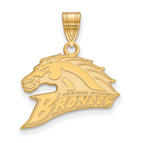 SS w/GP Western Michigan University Medium Broncos Pendant