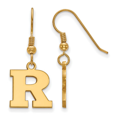 SS w/GP Rutgers Small Dangle Earrings