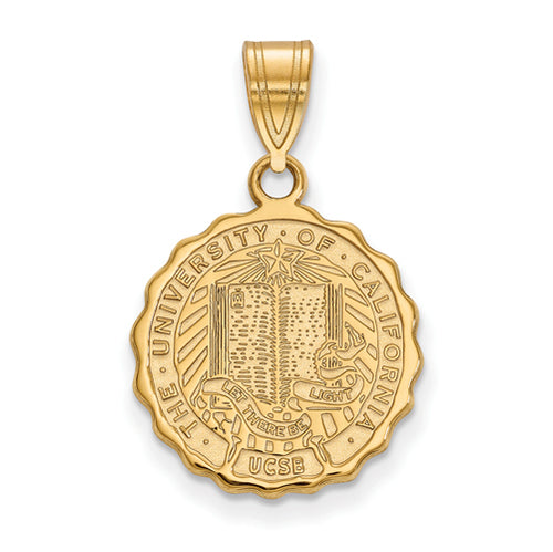 SS w/GP U of California Santa Barbara Med Crest Pendant