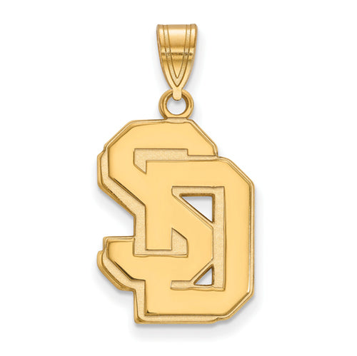 SS w/GP University of South Dakota Large Pendant