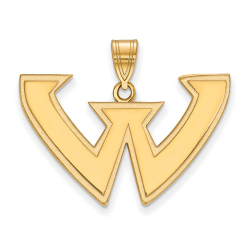 SS w/GP Wayne State University Large Pendant