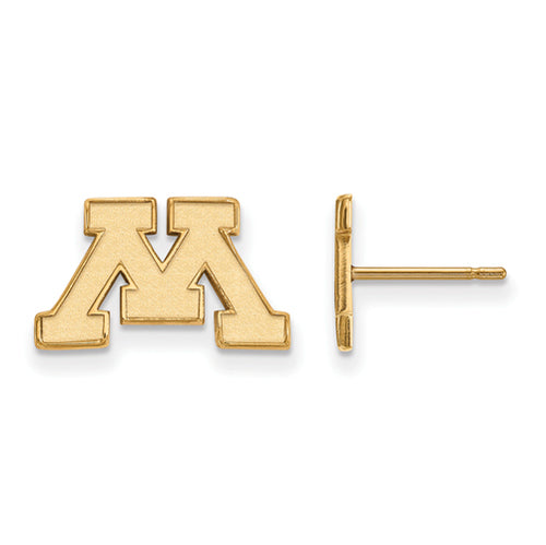 SS w/GP University of Minnesota XS Post Logo Earrings