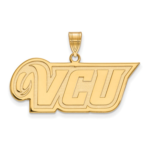 SS w/GP Virginia Commonwealth U Medium VCU Logo Pendant