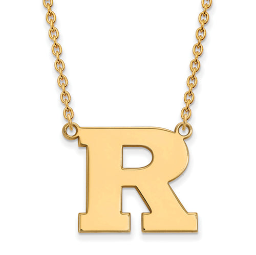 10ky Rutgers Large Pendant w/Necklace