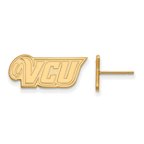 SS w/GP Virginia Commonwealth U XS VCU Logo Post Earrings