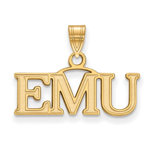 SS w/GP Eastern Michigan University Small EMU Pendant