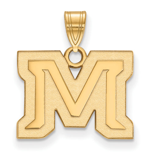 SS w/GP Montana State University Small M Pendant