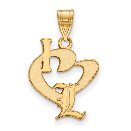 M. LA HART University of Louisville 18K Gold Pendant & Chain