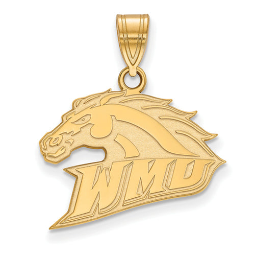 SS w/GP Western Michigan University Medium WMU Broncos Pendant