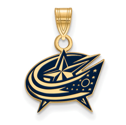 SS GP Columbus Blue Jackets Small Enamel Pendant